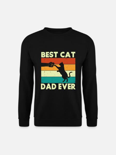 Cadeaux Chat Papa - Sweat-shirt Unisexe - noir