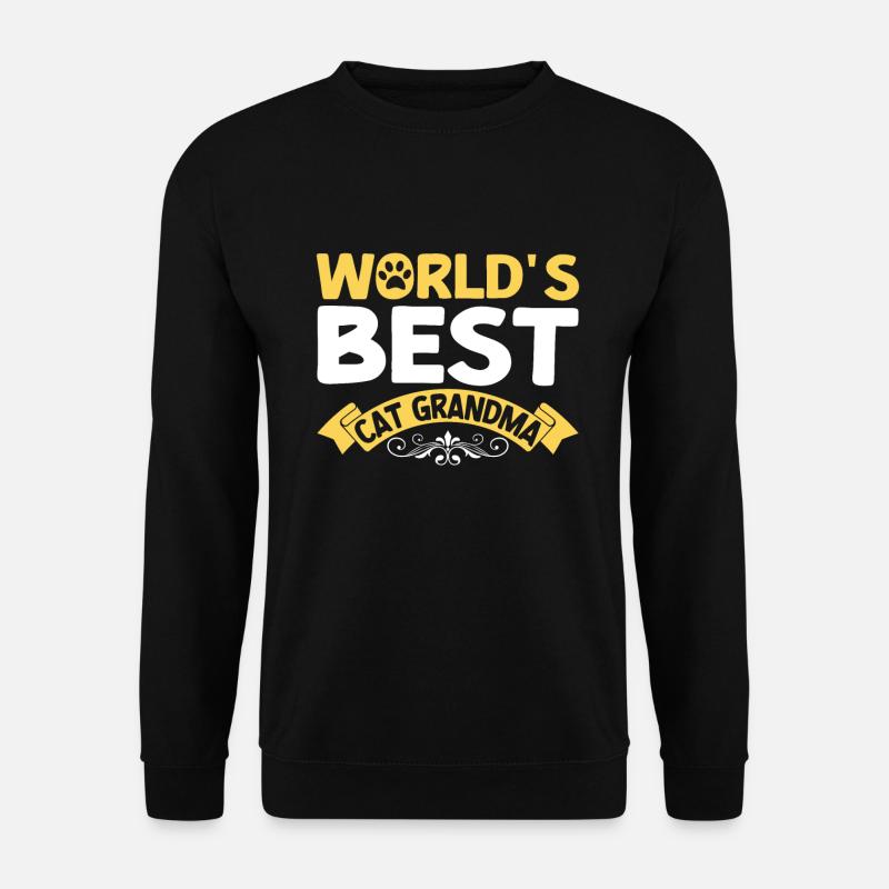 Cadeaux de grand-mère chat - Sweat-shirt Unisexe - noir