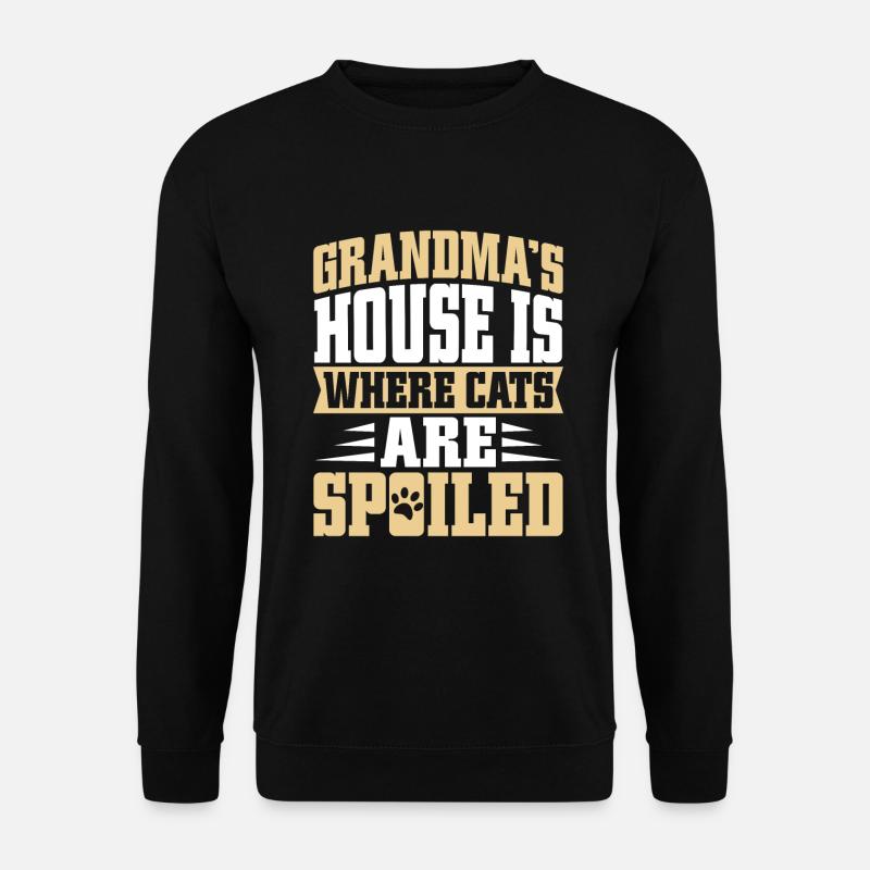 Cadeaux de grand-mère chat - Sweat-shirt Unisexe - noir