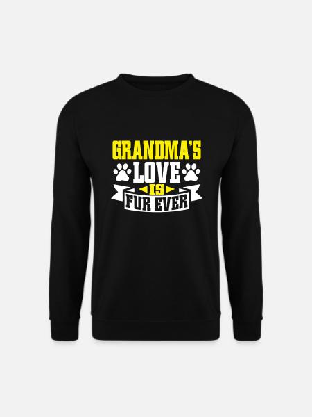 Cadeaux de grand-mère chat - Sweat-shirt Unisexe - noir