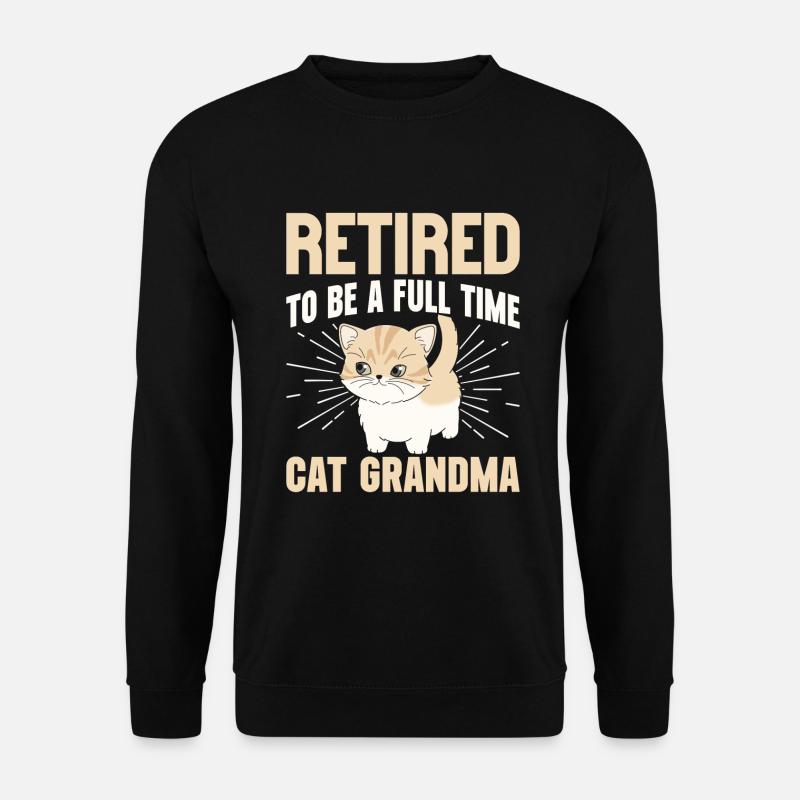Cadeaux de grand-mère chat - Sweat-shirt Unisexe - noir