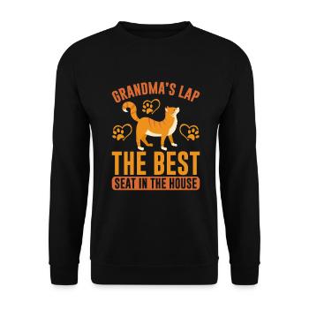 Cadeaux de grand-mère chat - Sweat-shirt Unisexe - noir - Devant - Alina (178cm) & Michal (187cm)