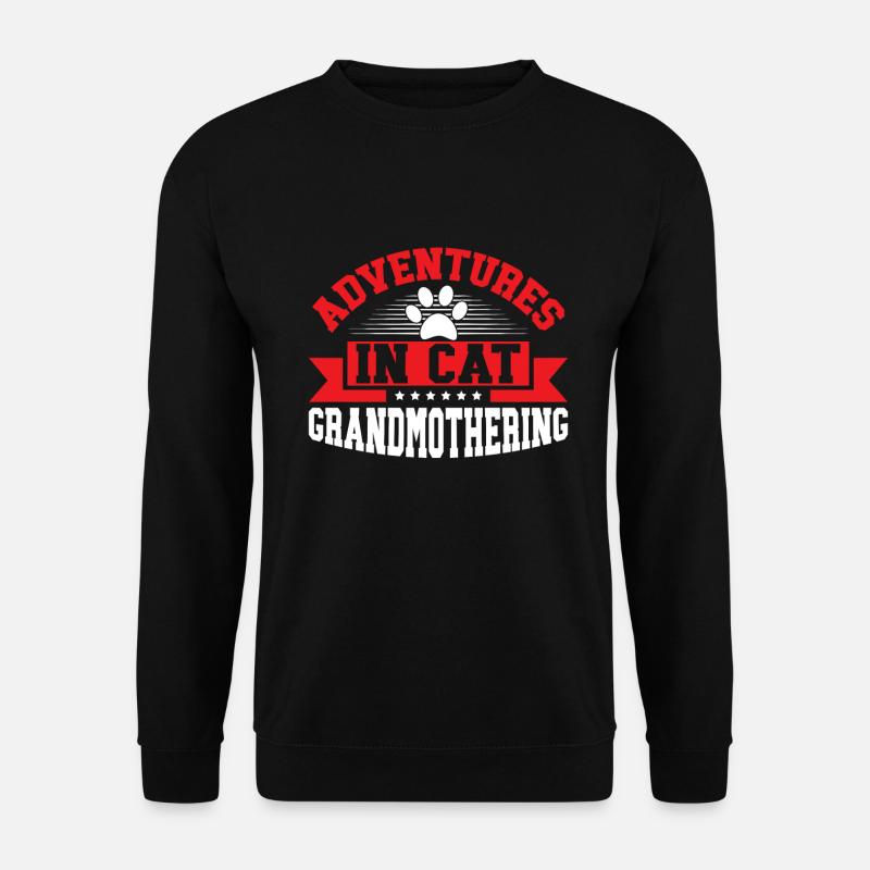 Cadeaux de grand-mère chat - Sweat-shirt Unisexe - noir