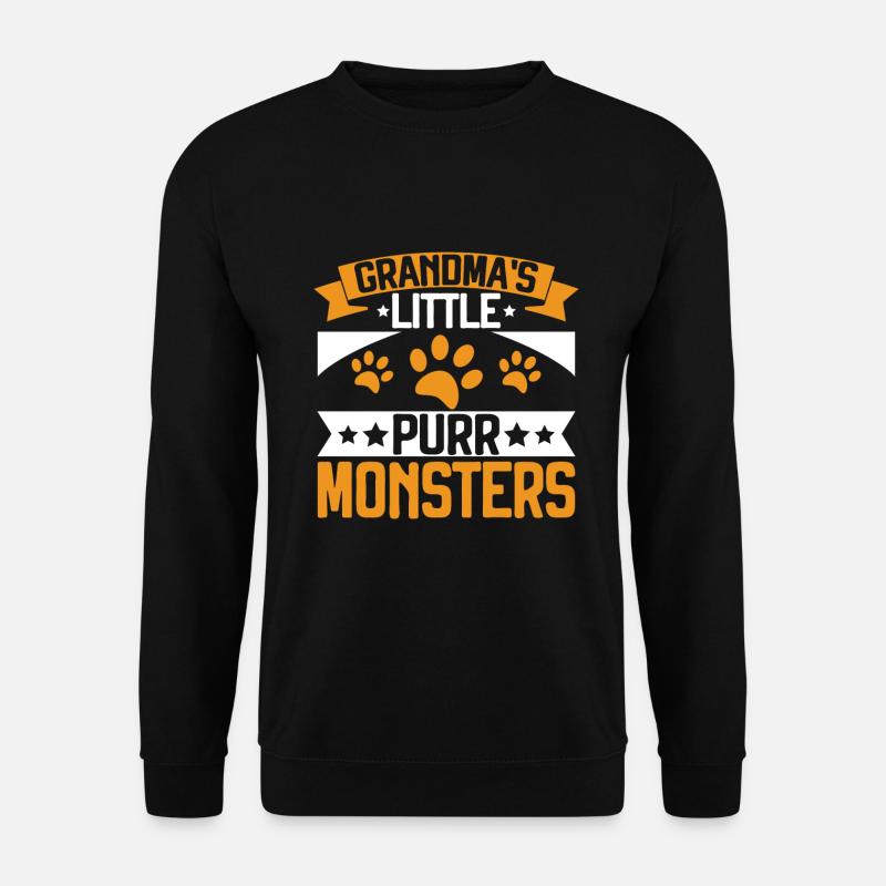 Cadeaux de grand-mère chat - Sweat-shirt Unisexe - noir