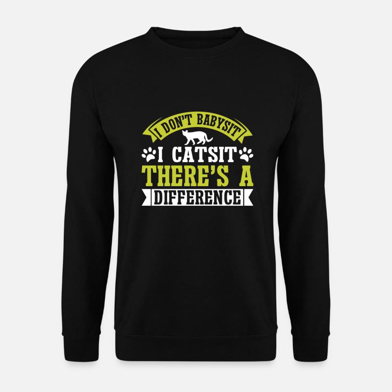 Cadeaux de grand-mère chat - Sweat-shirt Unisexe - noir
