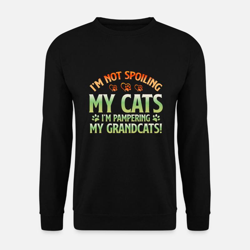 Cadeaux de grand-mère chat - Sweat-shirt Unisexe - noir