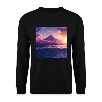 Japan - Unisex Pullover - Schwarz - Vorne - Alina (178cm) & Michal (187cm)