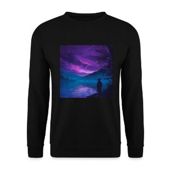 Japan - Unisex Pullover - Schwarz - Vorne - Alina (178cm) & Michal (187cm)