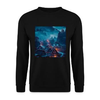 Japan - Unisex Pullover - Schwarz - Vorne - Alina (178cm) & Michal (187cm)