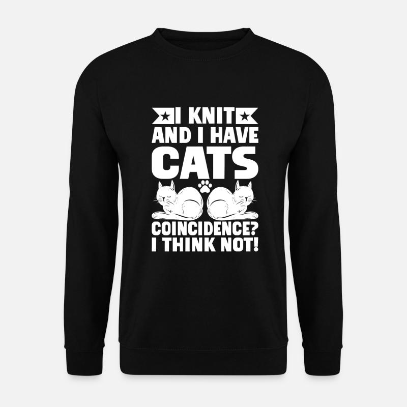 Cadeaux de grand-mère chat - Sweat-shirt Unisexe - noir