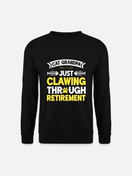 Chats Cadeaux Papy - Sweat-shirt Unisexe - noir