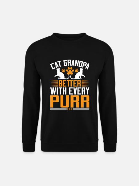 Chats Cadeaux Papy - Sweat-shirt Unisexe - noir