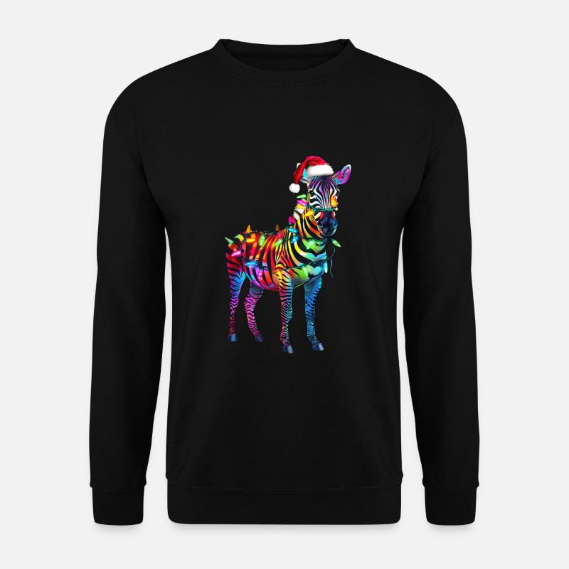 Zebra Christmas - Unisex Sweatshirt - black
