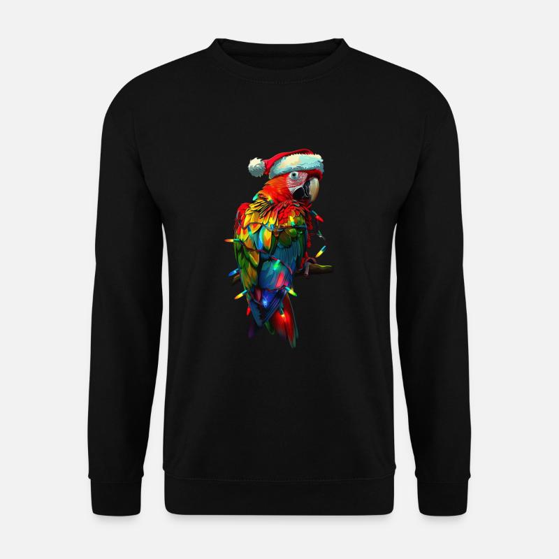Perroquet Noël - Sweat-shirt Unisexe - noir