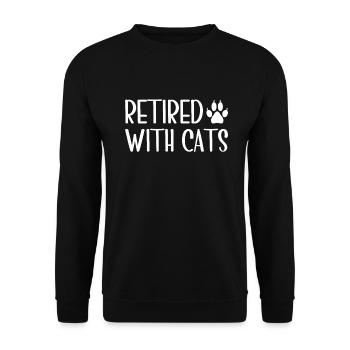 Chats Cadeaux Papy - Sweat-shirt Unisexe - noir - Devant - Alina (178cm) & Michal (187cm)