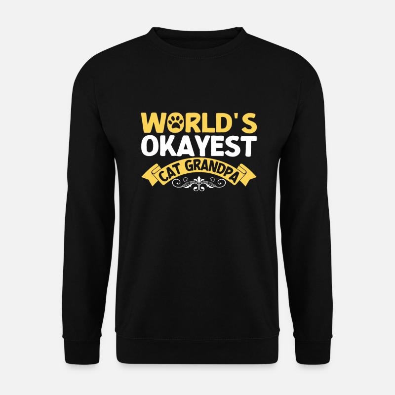 Chats Cadeaux Papy - Sweat-shirt Unisexe - noir