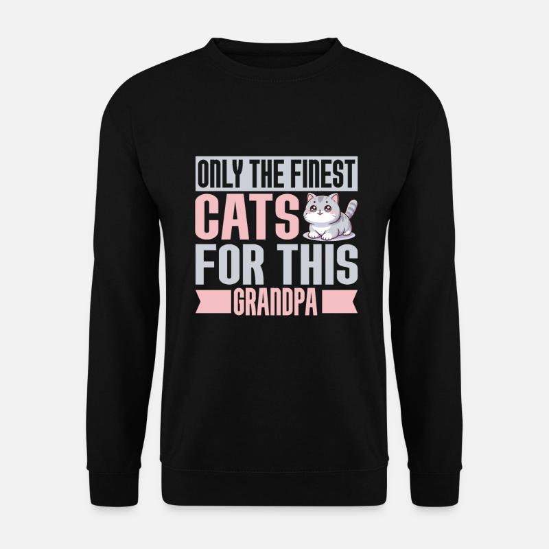 Chats Cadeaux Papy - Sweat-shirt Unisexe - noir
