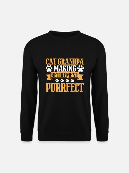 Chats Cadeaux Papy - Sweat-shirt Unisexe - noir