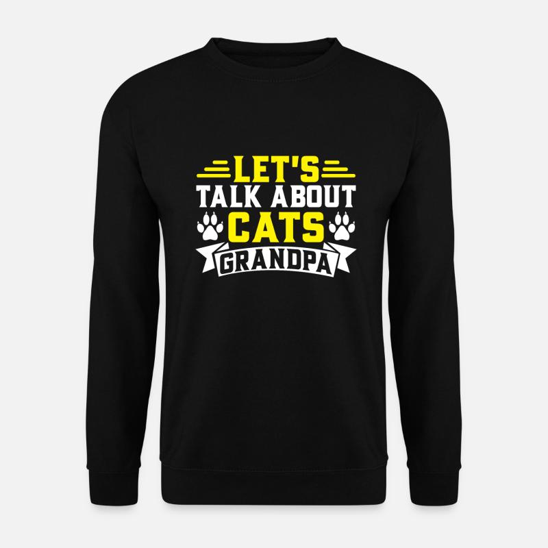Chats Cadeaux Papy - Sweat-shirt Unisexe - noir
