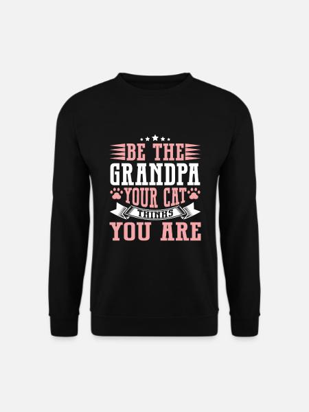 Chats Cadeaux Papy - Sweat-shirt Unisexe - noir