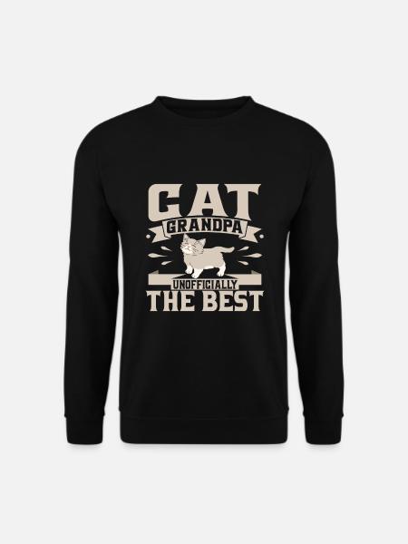 Chats Cadeaux Papy - Sweat-shirt Unisexe - noir