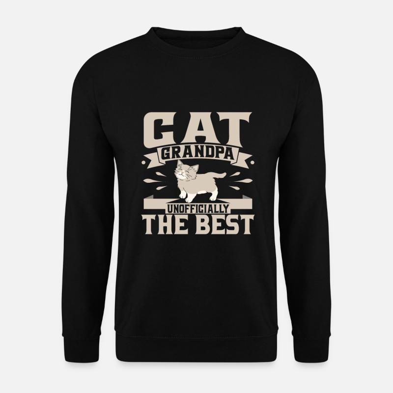 Chats Cadeaux Papy - Sweat-shirt Unisexe - noir