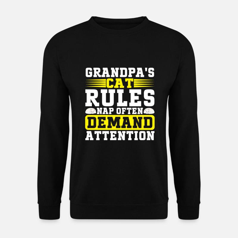 Chats Cadeaux Papy - Sweat-shirt Unisexe - noir