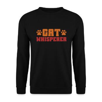Cat Mom Gifts - Unisex Pullover - Schwarz - Vorne - Alina (178cm) & Michal (187cm)