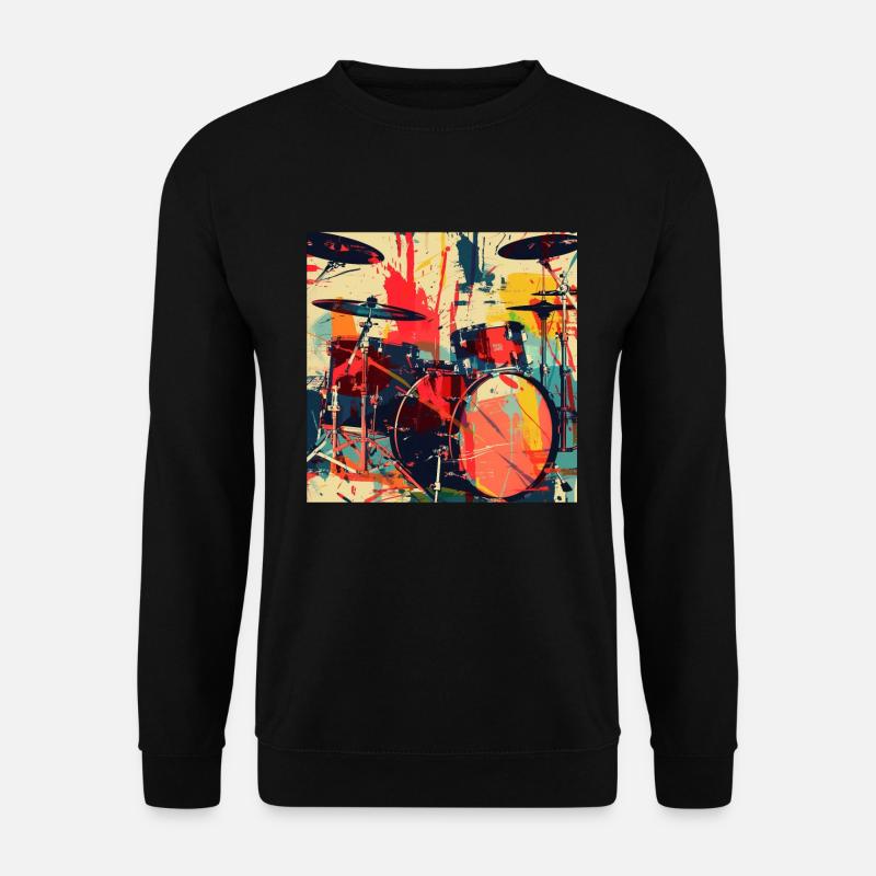 Schlagzeug - Unisex Pullover - Schwarz