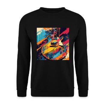 Guitare - Sweat-shirt Unisexe - noir - Devant - Alina (178cm) & Michal (187cm)