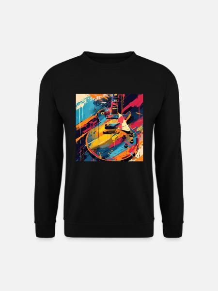 Gitarre - Unisex Pullover - Schwarz