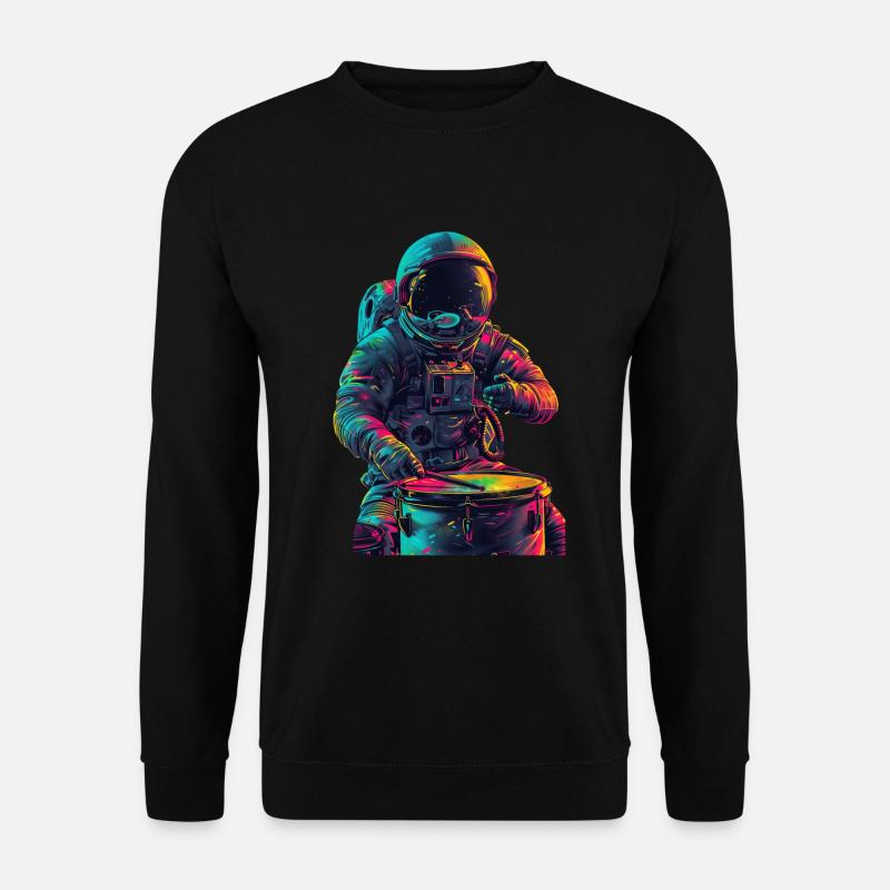 Astronaut Drums - Unisex Sweatshirt - black
