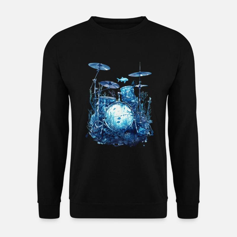 Fish Drums - Unisex Sweatshirt - black