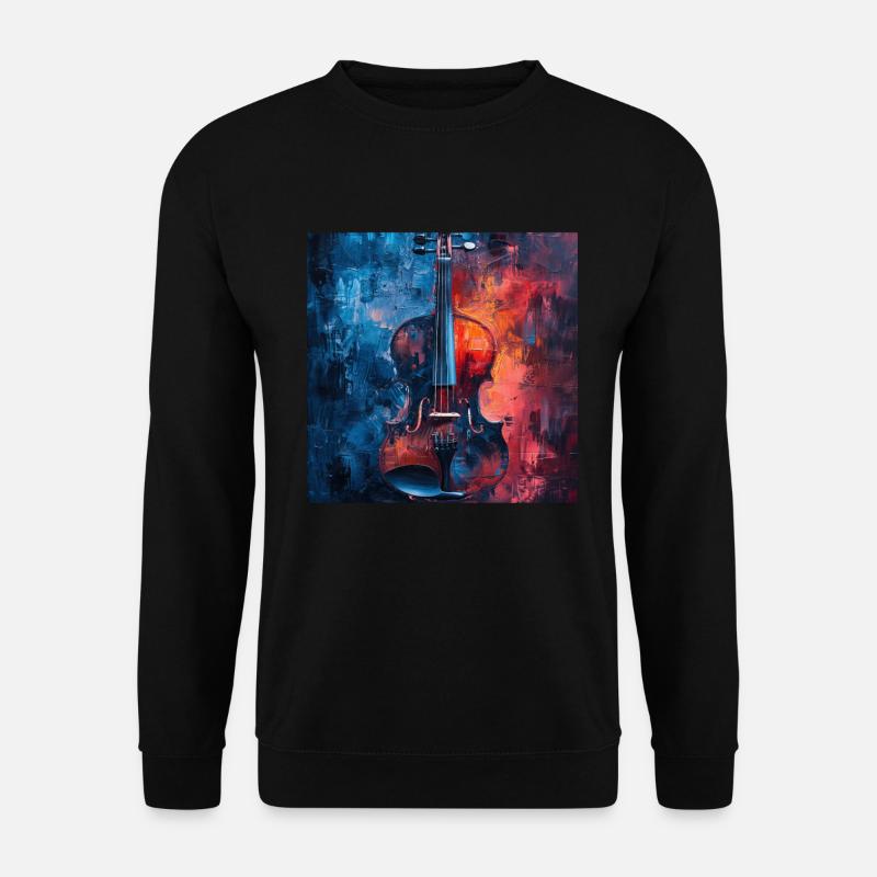 Violine - Unisex Pullover - Schwarz