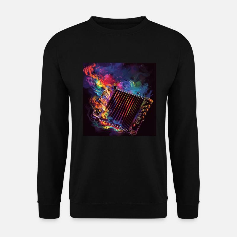Akkordeon - Unisex Pullover - Schwarz