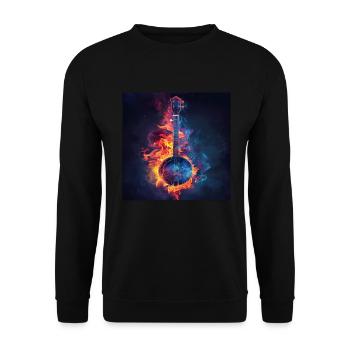Banjo - Unisex Sweatshirt - black - Front - Alina (178cm) & Michal (187cm)