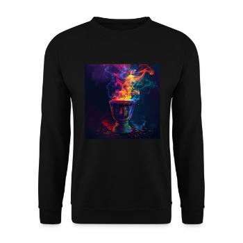 Schlagzeug - Unisex Pullover - Schwarz - Vorne - Alina (178cm) & Michal (187cm)