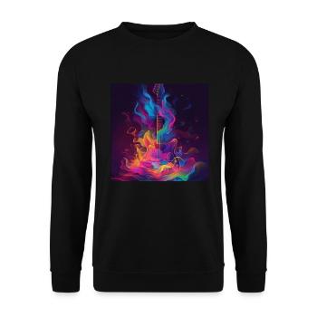 Guitare - Sweat-shirt Unisexe - noir - Devant - Alina (178cm) & Michal (187cm)
