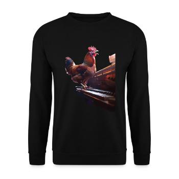 Hahn Piano - Unisex Sweatshirt - black - Front - Alina (178cm) & Michal (187cm)