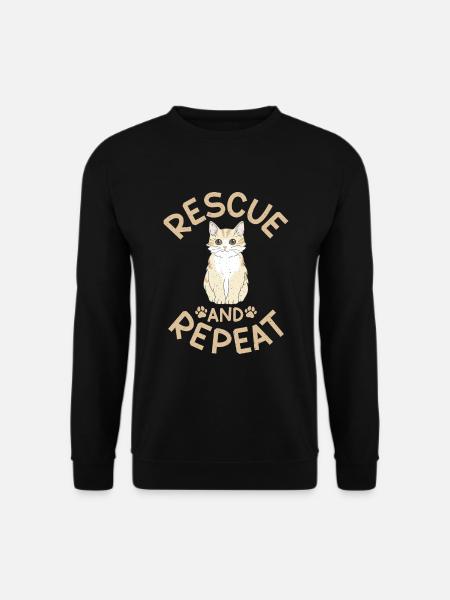 Cat Rescue Gifts - Unisex Sweatshirt - black