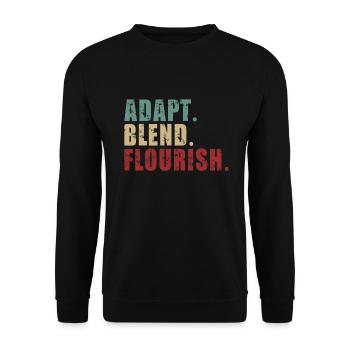 Chameleon Gifts - Unisex Pullover - Schwarz - Vorne - Alina (178cm) & Michal (187cm)