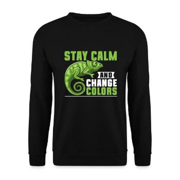 Chameleon Gifts - Unisex Sweatshirt - black - Front - Alina (178cm) & Michal (187cm)