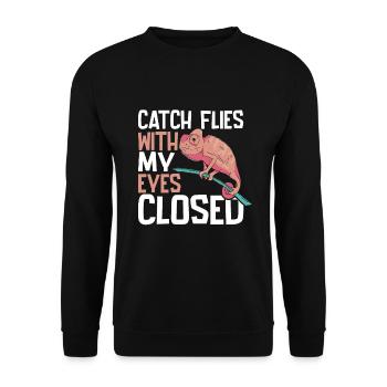 Chameleon Gifts - Unisex Sweatshirt - black - Front - Alina (178cm) & Michal (187cm)