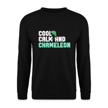 Chameleon Gifts - Unisex Sweatshirt - black - Front - Alina (178cm) & Michal (187cm)