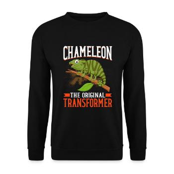 Chameleon Gifts - Unisex Pullover - Schwarz - Vorne - Alina (178cm) & Michal (187cm)