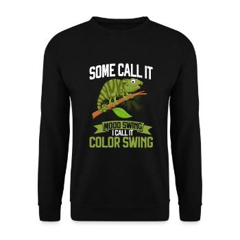 Chameleon Gifts - Unisex Pullover - Schwarz - Vorne - Alina (178cm) & Michal (187cm)