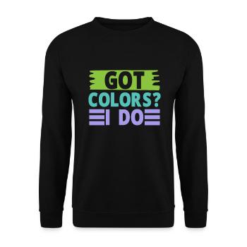 Cadeaux Caméléon - Sweat-shirt Unisexe - noir - Devant - Alina (178cm) & Michal (187cm)