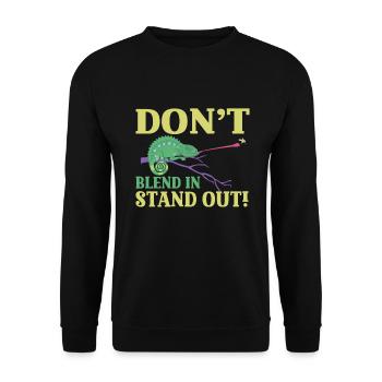 Chameleon Gifts - Unisex Sweatshirt - black - Front - Alina (178cm) & Michal (187cm)