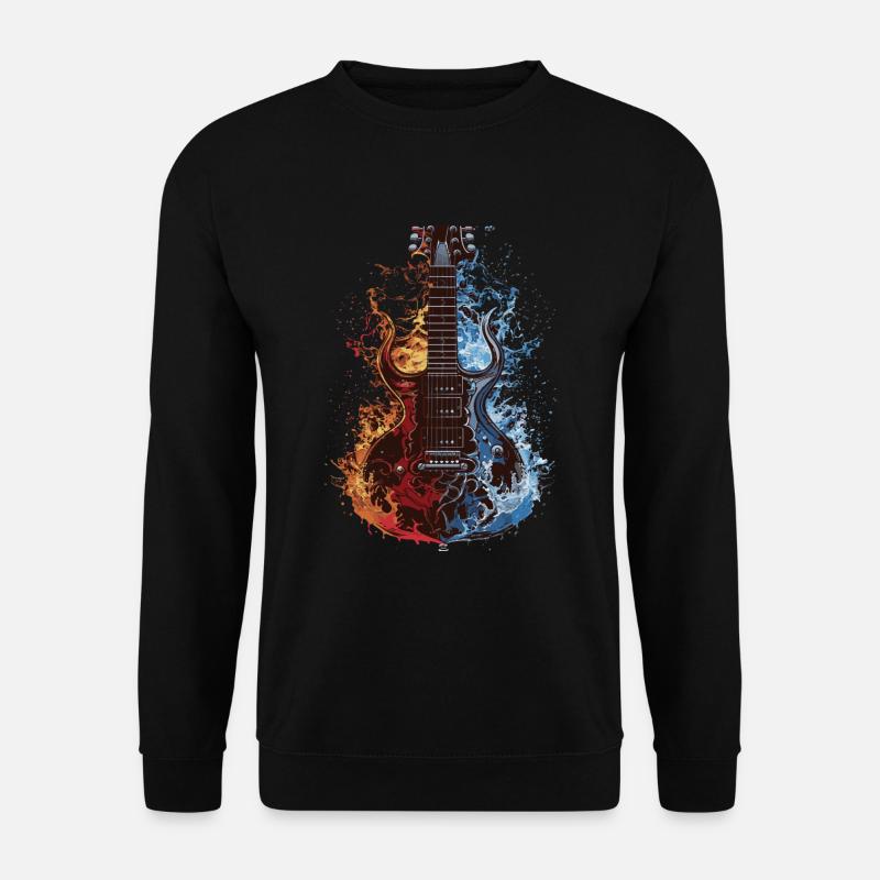 Gitarre - Unisex Pullover - Schwarz