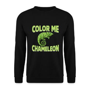 Chameleon Gifts - Unisex Sweatshirt - black - Front - Alina (178cm) & Michal (187cm)